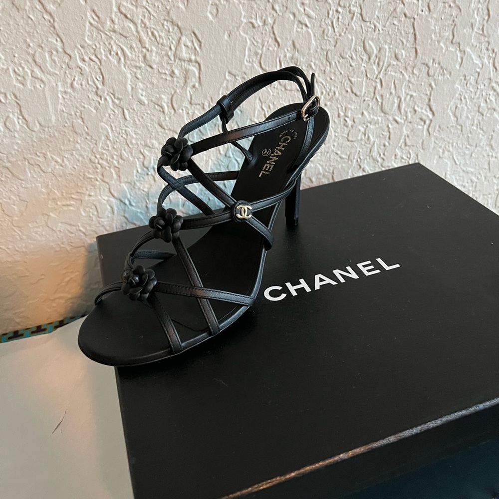 Beautiful Black Chanel sandals